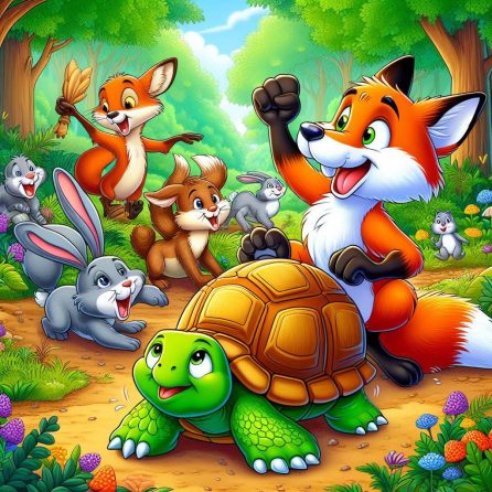 นิทานเรื่อง กระต่ายป่ากับเต่า (The Hare and The Tortoise) - Nitan Story